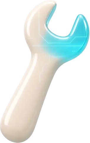 スパナの3Dイラスト